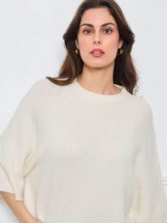 CXL by Christian Lacroix Sweter w kolorze kremowym rozmiar: onesize. Brązowe swetry CXL by Christian Lacroix, bez wzorów, bez ramiączek. Za 252.34 zł.