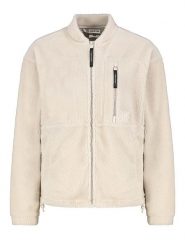 Sublevel Kurtka polarowa w kolorze kremowym rozmiar: XXL. Brązowe kurtki Sublevel, xxl, bez wzorów, z polaru, bez kaptura. Za 146.45 zł.