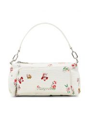 Desigual Torebka 24SAXP65 Biały. Białe torebki klasyczne Desigual, bez wzorów, ze skóry, bez dodatków. Za 209.99 zł.
