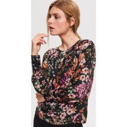 Bluzka z motywem roślinnym - Czarny. Bluzki Reserved. W wyprzedaży za 29.99 zł.