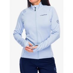 Bluza bez kaptura damska La Sportiva Chill Jacket. Niebieskie bluzy La Sportiva, na zimę, xs, bez wzorów, bez kaptura, narciarskie. Za 424.99 zł.