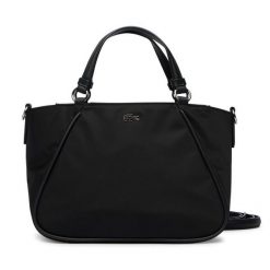 Torebka Lacoste. Czarne torebki klasyczne Lacoste, bez wzorów, klasyczne, bez dodatków. Za 594.99 zł.