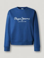 Pepe Jeans Bluza "Maty" w kolorze niebieskim rozmiar: S. Niebieskie bluzy bez kaptura Pepe Jeans, s, bez wzorów, z jeansu, bez kaptura. Za 162.11 zł.