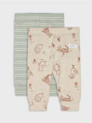 Bawełniane legginsy 2 pack Winnie the Pooh - kremowy. Białe legginsy sportowe Sinsay, l, bez wzorów, z bawełny. Za 22.99 zł.
