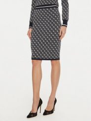 Guess Spódnica ołówkowa Lise W4BD53 Z37K0 Granatowy Slim Fit. Niebieskie spódnice Guess, s, z aplikacjami, z wiskozy, ołówkowe. Za 429.99 zł.