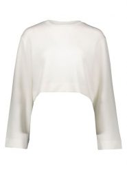 YAS Bluza w kolorze białym rozmiar: L. Białe bluzy YAS, l, bez wzorów, bez ramiączek, bez kaptura. Za 139.87 zł.