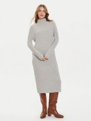 Tommy Hilfiger Sukienka dzianinowa WW0WW43080 Szary Regular Fit. Szare sukienki Tommy Hilfiger, m, bez wzorów, z dzianiny, bez kołnierzyka, bez ramiączek. Za 609.99 zł.