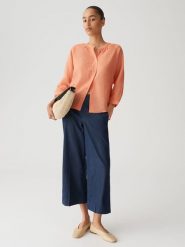 OPUS Bluzka "Fabell" w kolorze pomarańczowym rozmiar: 36. Pomarańczowe bluzki Opus, bez wzorów, bez kołnierzyka, bez ramiączek. Za 143.99 zł.