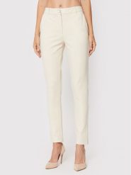 Guess Spodnie materiałowe Zoe W2YB01 K8RN0 Beżowy Regular Fit. Brązowe spodnie materiałowe Guess, z aplikacjami, z materiału. Za 419.99 zł.