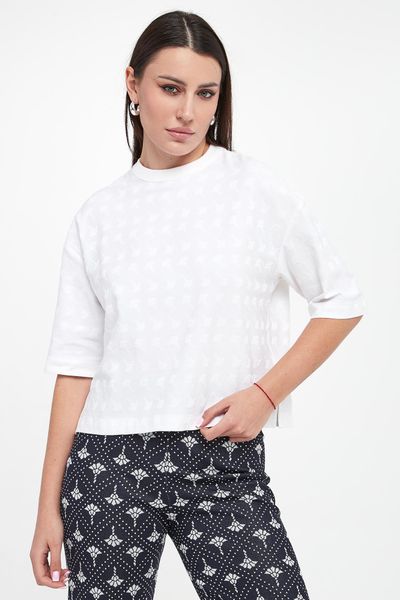 T-shirt damski Tiana JOOP!. T-shirty Joop!, m, bez wzorów, bez kołnierzyka, bez ramiączek. W wyprzedaży za 321.75 zł.