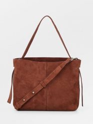 Becksöndergaard Skórzana torebka "Fraya" w kolorze brązowym - 24 x 22 cm rozmiar: onesize. Brązowe torebki klasyczne Becksöndergaard, bez wzorów, z materiału, przez ramię, bez dodatków. Za 391.59 zł.