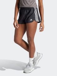 Adidas Szorty sportowe "Pacer" w kolorze czarnym rozmiar: XL. Czarne szorty sportowe adidas, bez wzorów, z materiału, z podwyższonym stanem, outdoorowe. Za 92.42 zł.