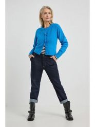 Josephine & Co Kardigan "Abigail" w kolorze niebieskim rozmiar: S. Niebieskie swetry Josephine & Co, s, bez wzorów, z wełny, bez ramiączek. Za 223.99 zł.