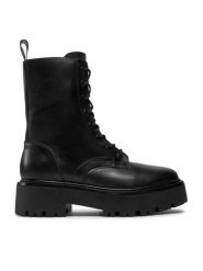 KARL LAGERFELD Trapery KL43455 Czarny. Czarne traperki KARL LAGERFELD, bez wzorów, ze skóry, bez obcasa, bez zapięcia. Za 1,299.00 zł.