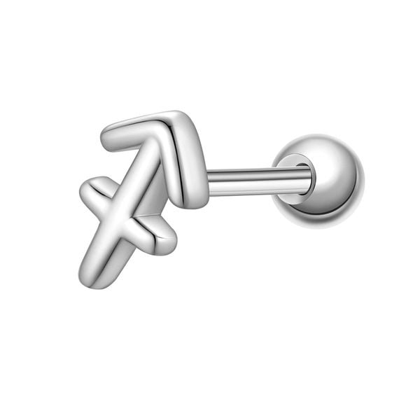 Glanzstücke München Piercing Sterling Silber Kolczyki 1 ct Damski. Szare kolczyki Glanzstücke München, srebrne. Za 129.99 zł.
