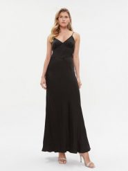 TWINSET Sukienka wieczorowa 232TT2060 Czarny Regular Fit. Czarne sukienki Twinset, bez wzorów, z wiskozy, wizytowe, bez kołnierzyka, bez ramiączek. Za 1,489.00 zł.