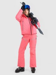 4F Spodnie narciarskie membrana 15000 damskie - różowe M. Czerwone spodnie narciarskie 4f, bez wzorów, z materiału, narciarskie, Thinsulate. Za 799.99 zł.