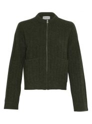 MOSS COPENHAGEN Kardigan w kolorze zielonym rozmiar: L/XL. Zielone swetry Moss Copenhagen, l, bez wzorów, bez ramiączek. Za 268.55 zł.