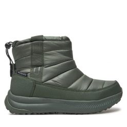 Śniegowce CMP. Zielone śniegowce CMP, bez wzorów, bez zapięcia. Za 449.99 zł.
