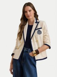 LAUREN RALPH LAUREN Marynarka 200P09081001 Beżowy Slim Fit. Brązowe marynarki i żakiety Lauren Ralph Lauren, bez wzorów, z bawełny, bez ramiączek. Za 1,599.00 zł.
