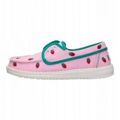 HeyDude Damskie Mokasyny Wendy CRU Embroidered. Czerwone mokasyny Hey dude, bez wzorów, z materiału. Za 239.00 zł.