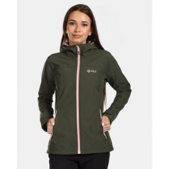 Damska kurtka softshell Kilpi RAVIA-W. Zielone kurtki przejściowe sportowe Kilpi, l, bez wzorów, z softshellu, bez kaptura, trekkingowe. Za 324.99 zł.