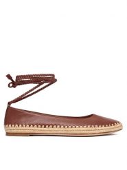 Max Mara Espadryle 2614521012670 Brązowy. Brązowe espadryle Max Mara, bez wzorów, ze skóry, bez obcasa. Za 2,379.00 zł.
