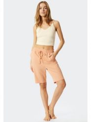 Schiesser Koszulka piżamowa w kolorze kremowym rozmiar: L. Brązowe piżamy Schiesser, l, bez wzorów, prążkowane, bez kołnierzyka, bez ramiączek. Za 35.10 zł.