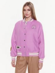Boss Kurtka bomber 50483272 Różowy Relaxed Fit. Czerwone kurtki Boss, bez wzorów, z syntetyku, bez kaptura. Za 1,399.00 zł.