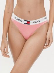 Tommy Jeans Biustonosz top UW0UW05345 Różowy. Czerwone biustonosze Tommy Jeans, l, bez wzorów, z bawełny, bez kołnierzyka, bez ramiączek. Za 109.99 zł.