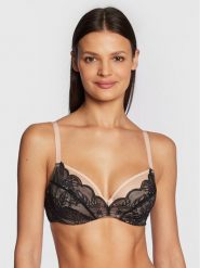 Chantelle Biustonosz z fiszbiną Midnight Flowers C12N10 Czarny. Czarne biustonosze Chantelle, bez wzorów, z syntetyku. Za 249.99 zł.