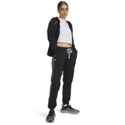 Damska bluza dresowa Under Armour Rival. Białe bluzy bez kaptura Under Armour, m, bez wzorów, z dresówki, bez kaptura. Za 371.10 zł.