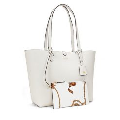 Torebka LAUREN RALPH LAUREN. Białe torebki klasyczne Lauren Ralph Lauren, bez wzorów, klasyczne, bez dodatków. Za 779.99 zł.