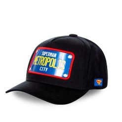 Czapka z daszkiem Capslab Superman Metropolis City DC FG/DC2/1/CAS/SUP1. Czarne czapki z daszkiem CapsLab, bez wzorów. Za 109.00 zł.