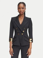 Elisabetta Franchi Marynarka GI-274-66E2-V670 Czarny Slim Fit. Czarne marynarki i żakiety Elisabetta Franchi, bez wzorów, z syntetyku, bez ramiączek. Za 3,249.00 zł.