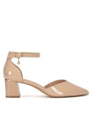 Lasocki Czółenka WYL3296-3Z Beżowy. Brązowe czółenka Lasocki, bez wzorów, ze skóry, bez obcasa, bez zapięcia. Za 159.99 zł.