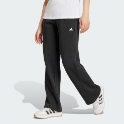 Spodnie Essentials Small Logo Feel Cozy Open-Hem. Czarne spodnie dresowe adidas, bez wzorów, z polaru, długie. Za 157.99 zł.