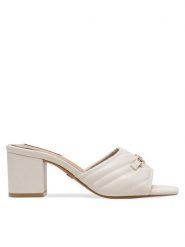 Nine West Klapki 123AL0687 Biały. Białe klapki Nine West, bez wzorów, z syntetyku, bez obcasa, bez zapięcia. Za 229.99 zł.