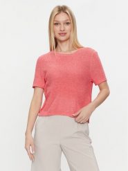 ONLY Sweter Sunny 15254282 Różowy Regular Fit. Czerwone swetry ONLY, s, bez wzorów, z syntetyku, bez ramiączek. Za 69.99 zł.