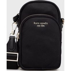 Kate Spade saszetka kolor czarny. Czarne nerki i saszetki Kate Spade, bez wzorów, bez dodatków. Za 669.99 zł.