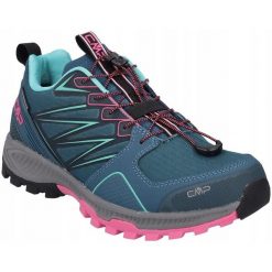 Buty do biegania dla kobiet CMP Atik Wp Trail. Niebieskie buty do biegania CMP, bez wzorów, bez zapięcia, do biegania. Za 369.50 zł.