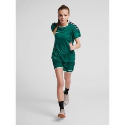 Hummel KOSZULKA DAMSKA T-shirt hmlAUTHENTIC POLY JERSEY WOMAN. Zielone t-shirty sportowe Hummel, l, bez wzorów, z jersey, bez ramiączek, do biegania. Za 66.00 zł.