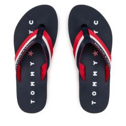 Japonki Tommy Hilfiger. Niebieskie japonki Tommy Hilfiger, bez wzorów. Za 109.99 zł.