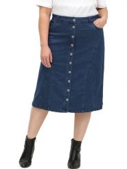 WITT WEIDEN Spódnica dżinsowa w kolorze granatowym rozmiar: 44. Niebieskie spódnice WITT WEIDEN, na co dzień, bez wzorów, midi, proste. Za 60.99 zł.