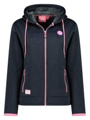 Geographical Norway Kurtka polarowa "Umariona" w kolorze granatowym rozmiar: S. Niebieskie kurtki Geographical Norway, s, bez wzorów, z polaru, bez kaptura. Za 156.98 zł.