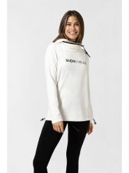 Super.natural Bluza "Alpine" w kolorze białym rozmiar: L. Białe bluzy z kapturem super.natural, l, bez wzorów, z wełny, z kapturem. Za 304.99 zł.