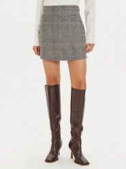 Tommy Hilfiger Spódnica mini WW0WW43471 Beżowy Regular Fit. Brązowe spódnice Tommy Hilfiger, bez wzorów, z syntetyku, mini. Za 359.99 zł.