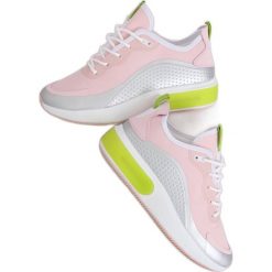 Buty sportowe damskie Laurene GREY/PINK różowe szare. Czerwone buty treningowe INNA MARKA, bez wzorów, z materiału, bez zapięcia. Za 138.08 zł.
