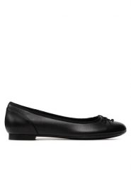 Clarks Baleriny Couture Bloom 261154854 Czarny. Czarne baleriny Clarks, bez wzorów, ze skóry, bez obcasa, bez zapięcia. Za 179.99 zł.