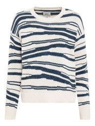 Camel Active Sweter w kolorze biało-granatowym rozmiar: M. Białe swetry Camel Active, m, bez wzorów, z bawełny, bez ramiączek. Za 260.35 zł.